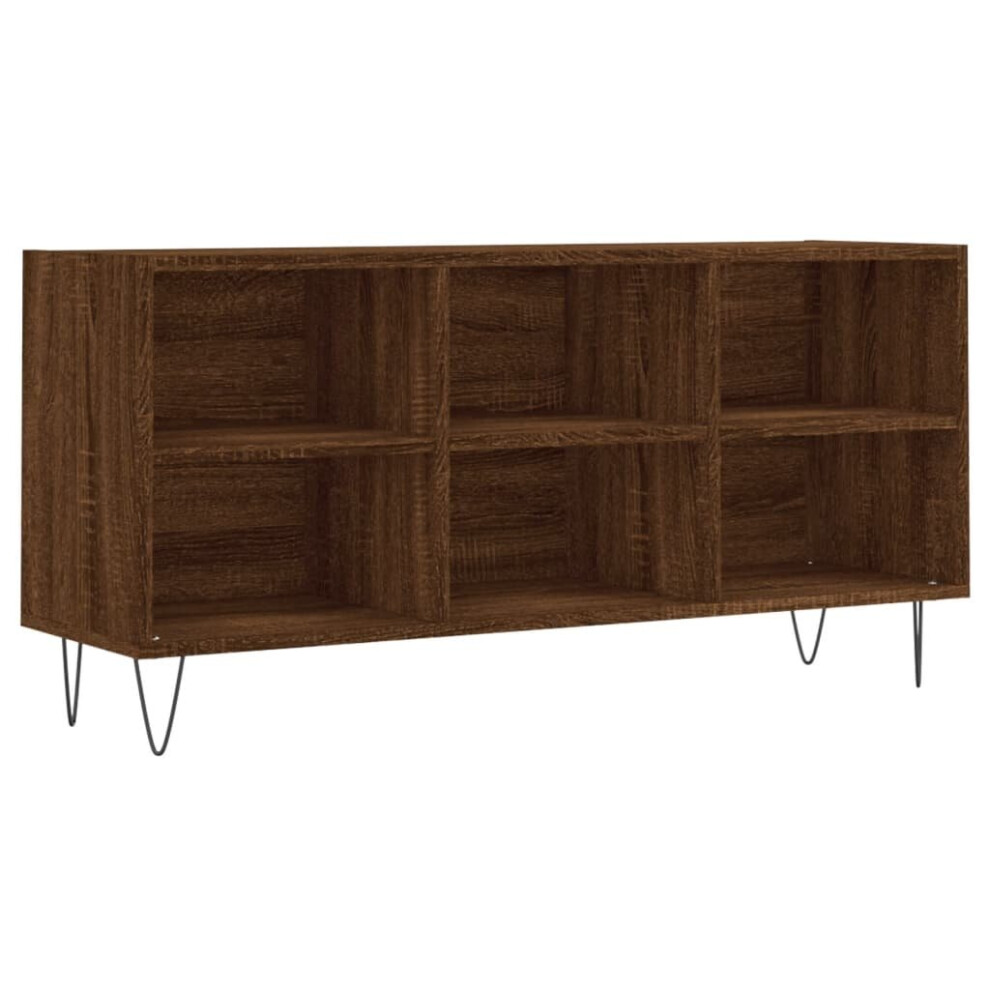 vidaXL TV Cabinet TV Unit Media Cabinet TV Stand Brown Oak Engineered Wood