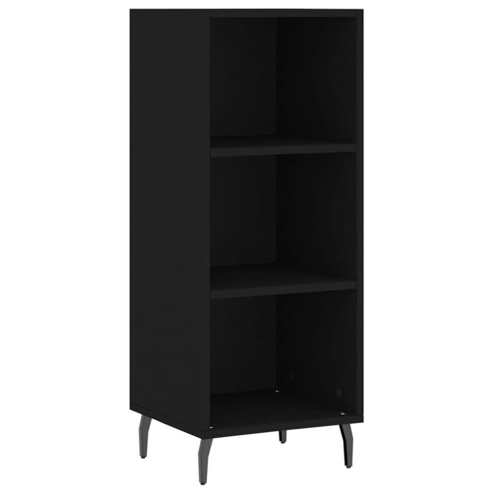 Vidaxl (Black) Sideboard Highboard Cupboard Side Cabinet Grey Sonoma Engineered Wood