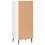 VidaXL (high gloss white) vidaXL Sideboard Highboard Cupboard Side Cabinet Grey Sonoma Engineered Wood 6