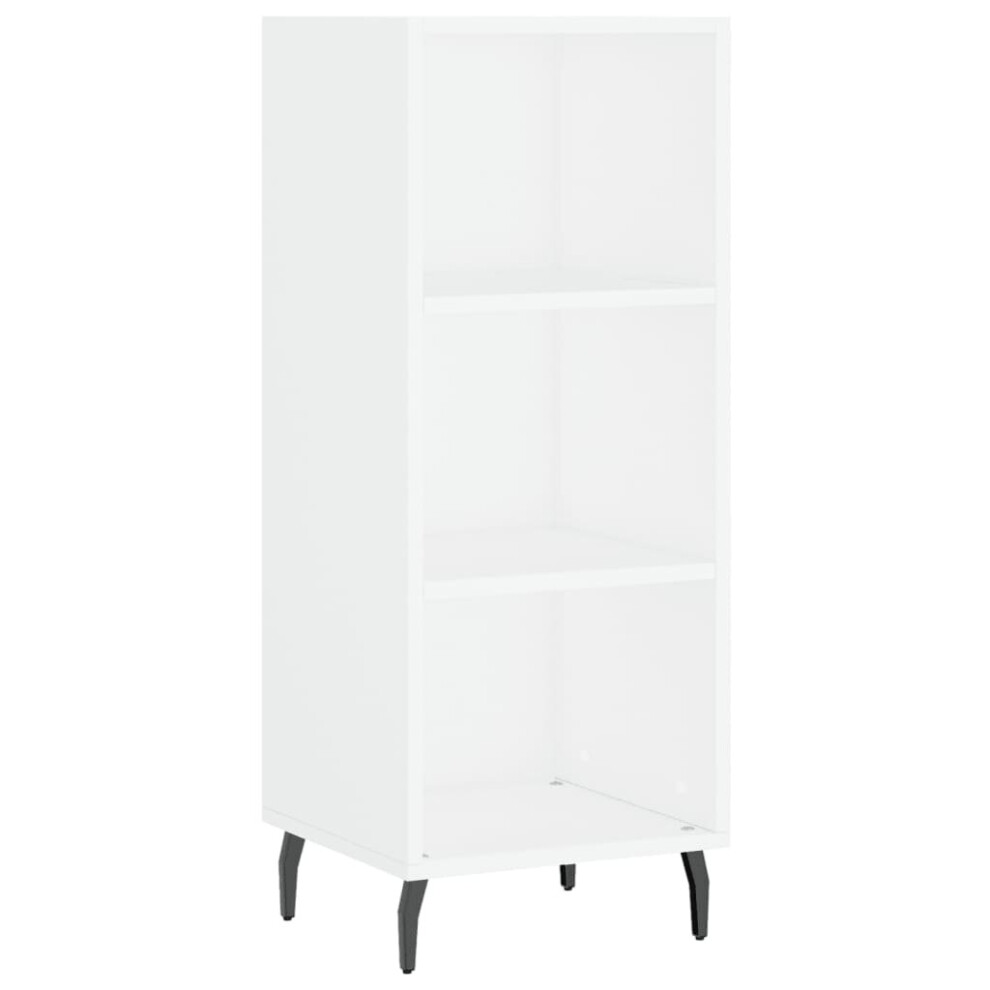 Vidaxl (White) Sideboard Highboard Cupboard Side Cabinet Grey Sonoma Engineered Wood White,Grey