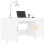 VidaXL (white) vidaXL Desk Computer Desk Writing Table Office Work Desk Black Engineered Wood 3