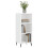 VidaXL (high gloss white) vidaXL Sideboard Highboard Cupboard Side Cabinet Grey Sonoma Engineered Wood 3