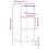 VidaXL (high gloss white) vidaXL Sideboard Highboard Cupboard Side Cabinet Grey Sonoma Engineered Wood 4