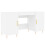 VidaXL (white) vidaXL Desk Computer Desk Writing Table Office Work Desk Black Engineered Wood 2