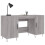 VidaXL (grey sonoma) vidaXL Desk Computer Desk Writing Table Work Table Sonoma Oak Engineered Wood 3