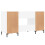 VidaXL (high gloss white) vidaXL Desk Computer Desk Writing Table Work Table Smoked Oak Engineered Wood 8