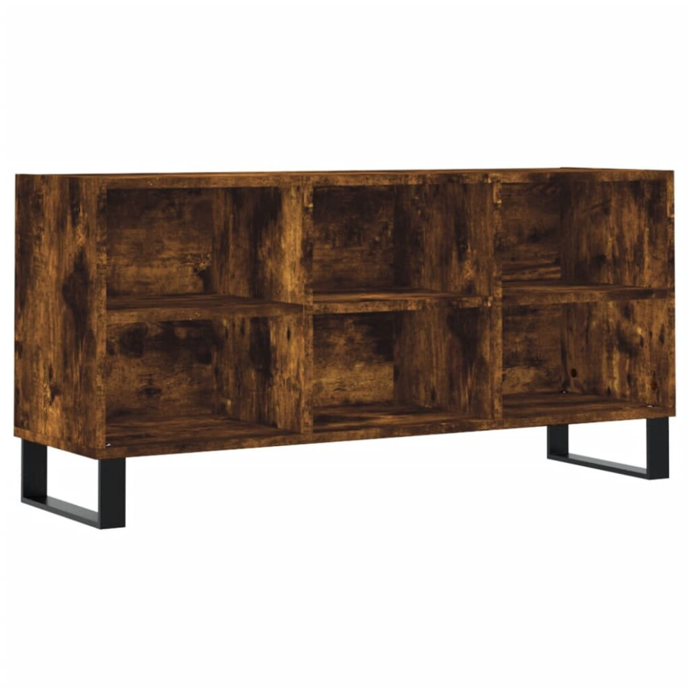 vidaXL TV Cabinet TV Unit Media Cabinet TV Stand Smoked Oak Engineered Wood