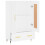 VidaXL (white) vidaXL Highboard Sideboard Storage Cabinet High Gloss White Engineered Wood 6