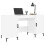 VidaXL (high gloss white) vidaXL Desk Computer Desk Writing Table Work Table Smoked Oak Engineered Wood 3