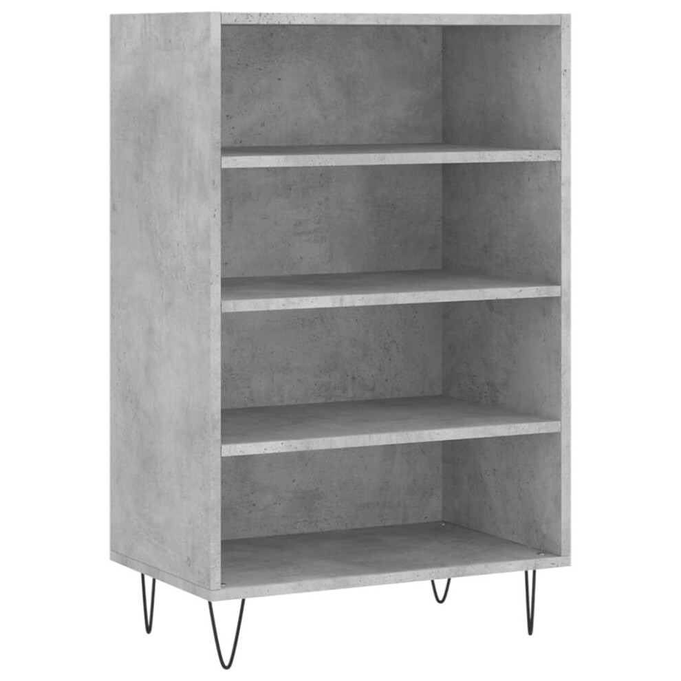 (concrete grey) vidaXL Highboard Sideboard Cupboard Side Cabinet Sonoma Oak Engineered Wood