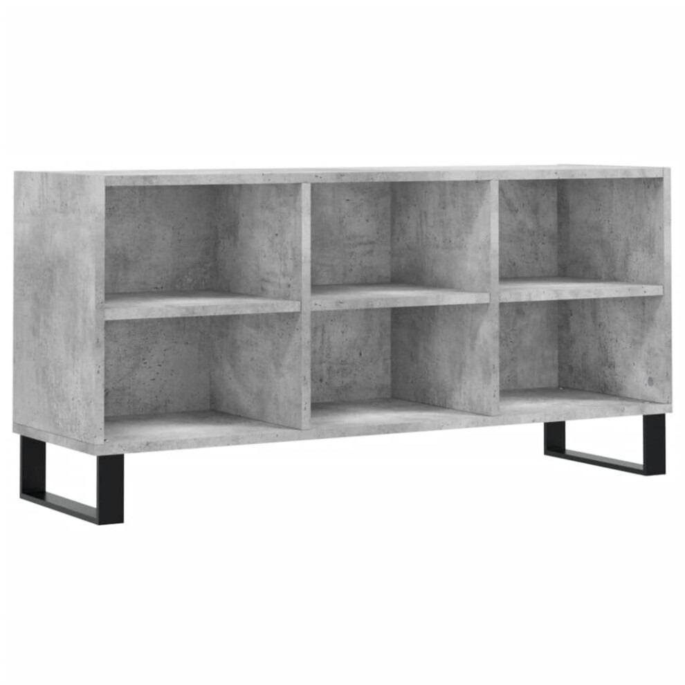 vidaXL TV Cabinet TV Unit Media Cabinet TV Stand Concrete Grey Engineered Wood