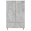 VidaXL (concrete grey) vidaXL Highboard Sideboard Storage Cabinet High Gloss White Engineered Wood 5