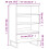VidaXL (white) vidaXL Highboard Sideboard Storage Cabinet High Gloss White Engineered Wood 9