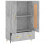 VidaXL (concrete grey) vidaXL Highboard Sideboard Storage Cabinet High Gloss White Engineered Wood 6
