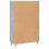 VidaXL (concrete grey) vidaXL Highboard Sideboard Storage Cabinet High Gloss White Engineered Wood 8