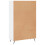 VidaXL (white) vidaXL Highboard Sideboard Storage Cabinet High Gloss White Engineered Wood 8