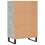 VidaXL (concrete grey) vidaXL Highboard Sideboard Storage Cabinet High Gloss White Engineered Wood 6