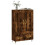 VidaXL (smoked oak) vidaXL Highboard Sideboard Storage Cabinet High Gloss White Engineered Wood 3