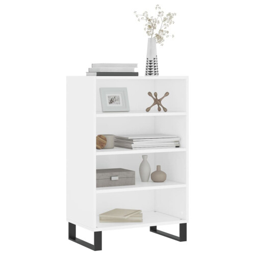 VidaXL (white) vidaXL Highboard Sideboard Storage Cabinet High Gloss White Engineered Wood 2
