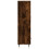 VidaXL (smoked oak) vidaXL Highboard Sideboard Storage Cabinet High Gloss White Engineered Wood 7