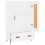 VidaXL (white) vidaXL Highboard Sideboard Storage Cabinet High Gloss White Engineered Wood 6