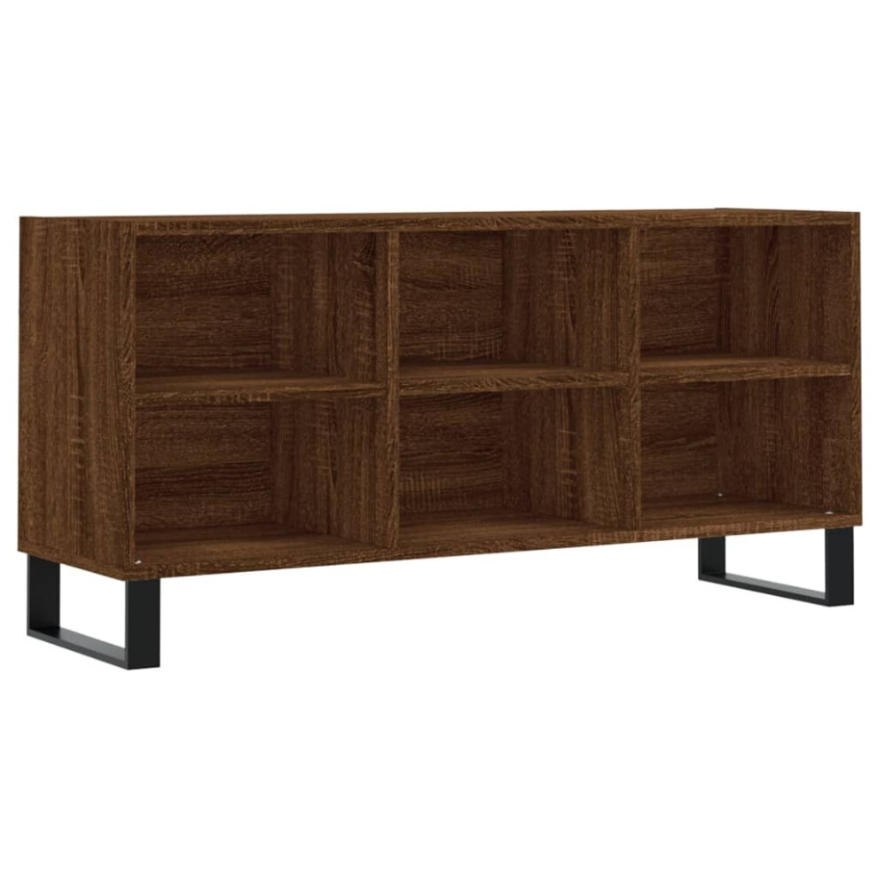 vidaXL TV Cabinet TV Unit Media Cabinet TV Stand Brown Oak Engineered Wood