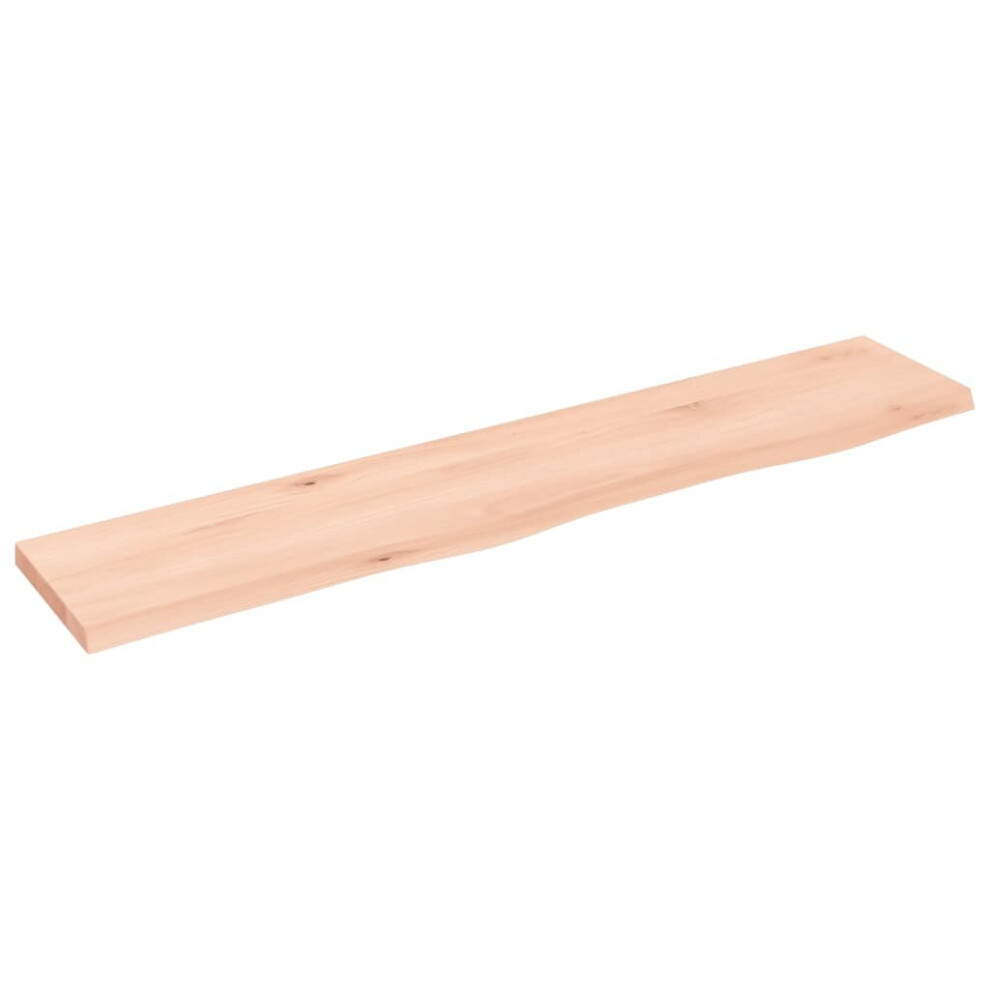Vidaxl (, 100 X 20 X 2 Cm) Wall Shelf Wooden Floating Shelf Display Shelf Treated Solid Wood Oak Brown