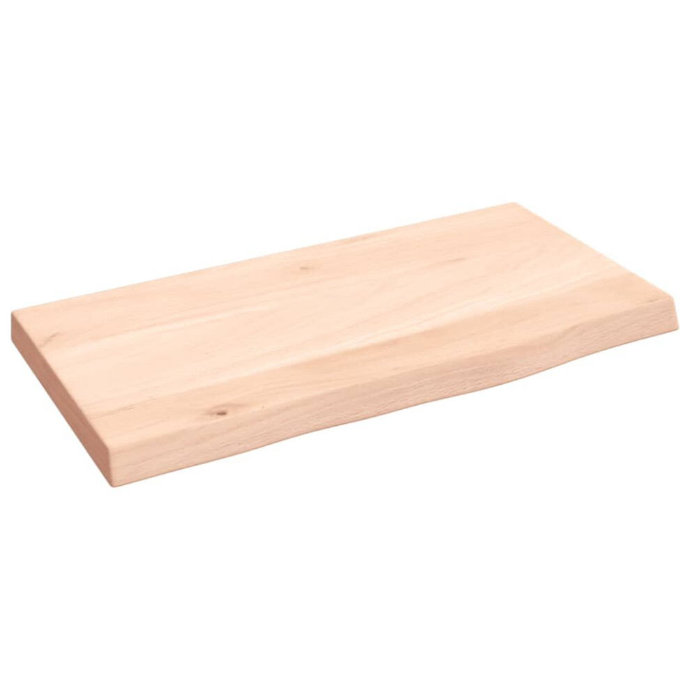 Vidaxl (Brown, 40 X 20 X 2 Cm) Wall Shelf Wooden Floating Shelf Display Shelf Treated Solid Wood Oak