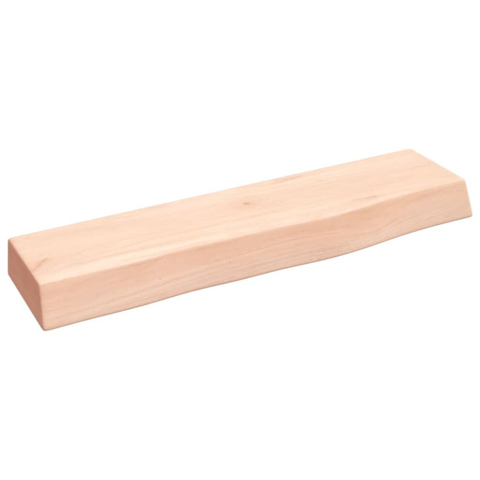 Vidaxl (Brown, 40 X 10 X 4 Cm) Wall Shelf Wooden Floating Shelf Display Shelf Treated Solid Wood Oak