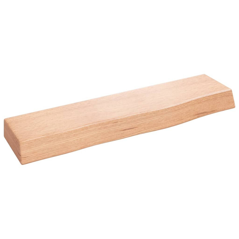 Vidaxl ( 40 X 10 X 4 Cm) Wall Shelf Wooden Floating Shelf Display Shelf Treated Solid Wood Oak Light/Brown