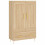 VidaXL (sonoma oak) vidaXL Highboard Sideboard Storage Cabinet High Gloss White Engineered Wood 1
