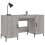 VidaXL (grey sonoma) vidaXL Desk Computer Desk Writing Table Work Table Sonoma Oak Engineered Wood 3