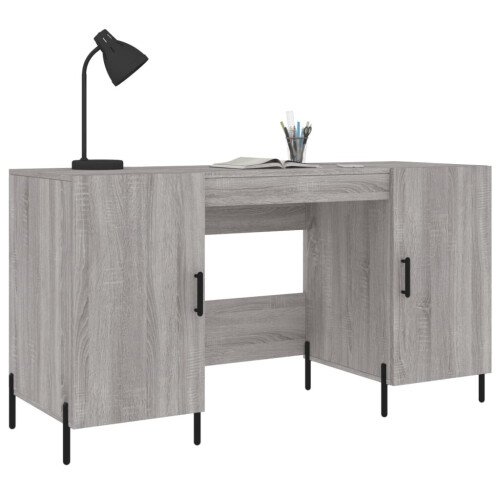 VidaXL (grey sonoma) vidaXL Desk Computer Desk Writing Table Work Table Sonoma Oak Engineered Wood 2