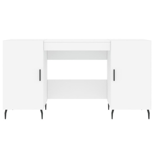 VidaXL (white) vidaXL Desk Computer Desk Writing Table Office Work Desk White Engineered Wood 2