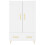 VidaXL (white) vidaXL Highboard Sideboard Storage Cabinet High Gloss White Engineered Wood 5