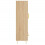 VidaXL (sonoma oak) vidaXL Highboard Sideboard Storage Cabinet High Gloss White Engineered Wood 7