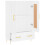 VidaXL (white) vidaXL Highboard Sideboard Storage Cabinet High Gloss White Engineered Wood 6