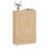 VidaXL (sonoma oak) vidaXL Highboard Sideboard Storage Cabinet High Gloss White Engineered Wood 3