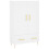 VidaXL (white) vidaXL Highboard Sideboard Storage Cabinet High Gloss White Engineered Wood 2