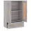 VidaXL (grey sonoma) vidaXL Highboard Sideboard Storage Cabinet High Gloss White Engineered Wood 6