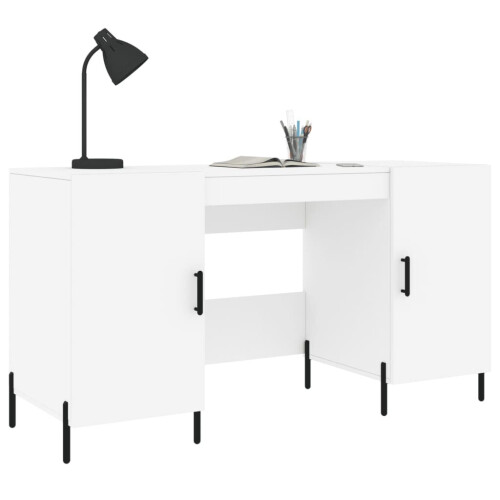 VidaXL (white) vidaXL Desk Computer Desk Writing Table Work Table Sonoma Oak Engineered Wood 2