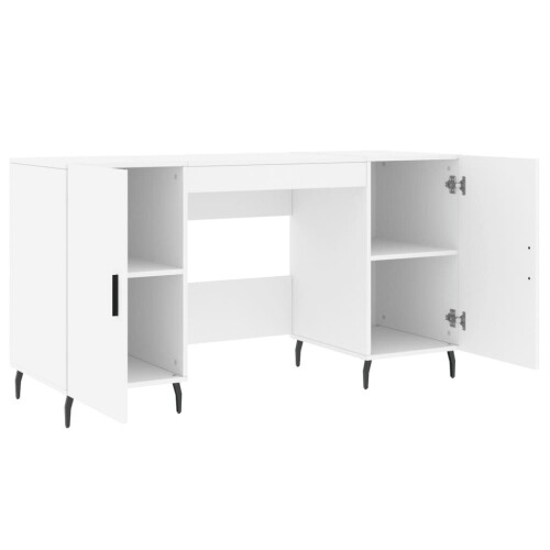 VidaXL (white) vidaXL Desk Computer Desk Writing Table Office Work Desk White Engineered Wood 1