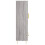 VidaXL (grey sonoma) vidaXL Highboard Sideboard Storage Cabinet High Gloss White Engineered Wood 7