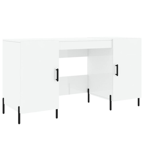 VidaXL (high gloss white) vidaXL Desk Computer Desk Writing Table Work Table Sonoma Oak Engineered Wood 1