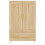 VidaXL (sonoma oak) vidaXL Highboard Sideboard Storage Cabinet High Gloss White Engineered Wood 5
