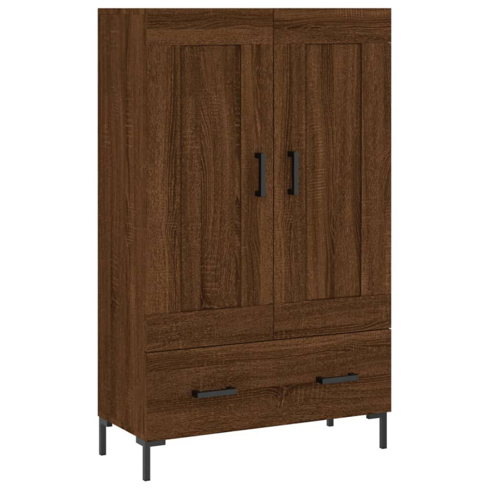 (brown oak) vidaXL Highboard Sideboard Cupboard Side Cabinet Smoked Oak Engineered Wood