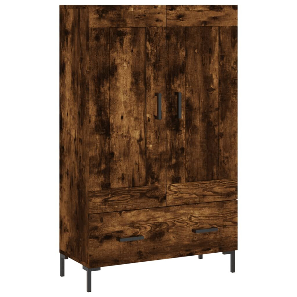 Vidaxl (Smoked Oak) Highboard Sideboard Cupboard Side Cabinet Smoked Oak Engineered Wood