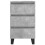 VidaXL (concrete grey, 2 pcs) vidaXL Bedside Cabinets Bedside Table Nightstand 2 pcs Black Engineered Wood 5