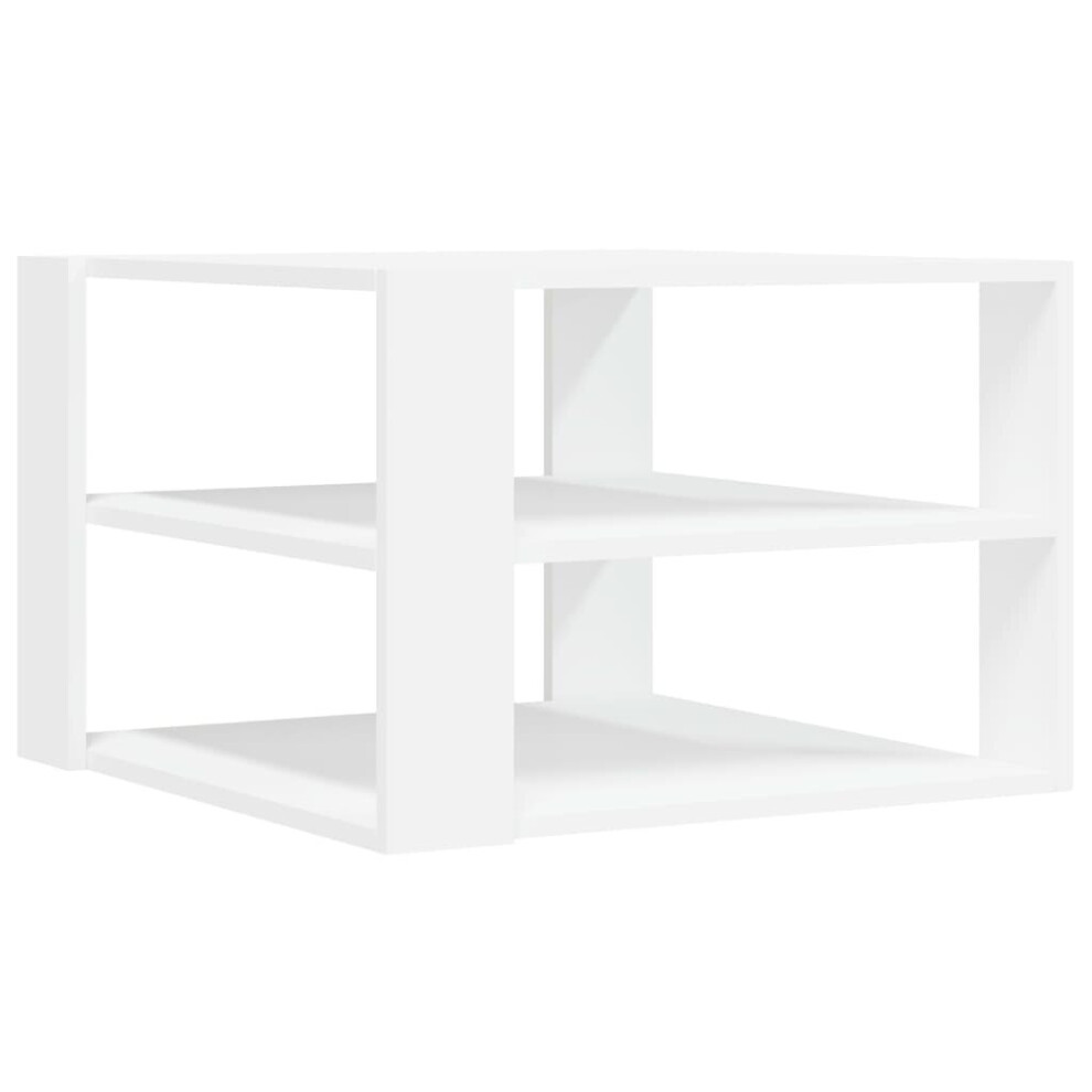 Vidaxl (White) Coffee Table Side Table Telephone Table Concrete Grey Engineered Wood