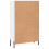 VidaXL (high gloss white) vidaXL Highboard Sideboard Cupboard Side Cabinet Brown Oak Engineered Wood 8